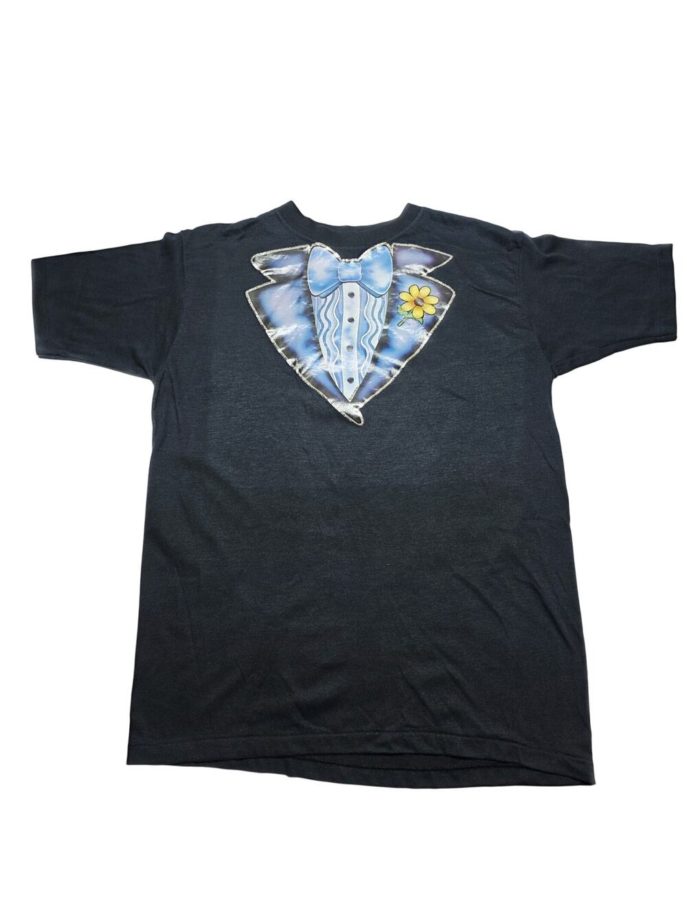 Vintage Bantams Tuxedo Graphic T-Shirt Single Stitch Adult Size Large 80's USA